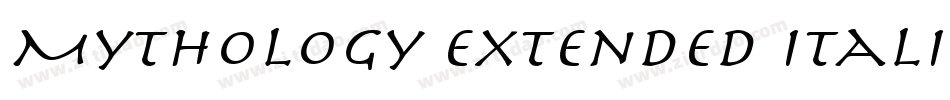 Mythology Extended Italic字体转换
